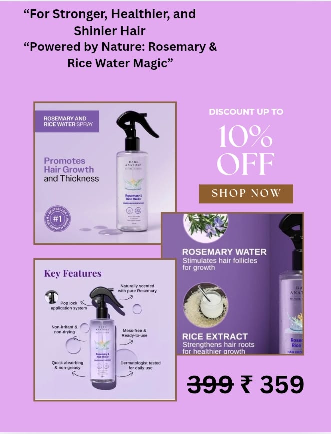 Rossmary and Rice water